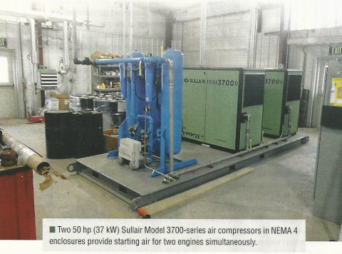 Converting Natural Gas Starting System to Air – Cuts Emissions :: Blackhawk Equipment