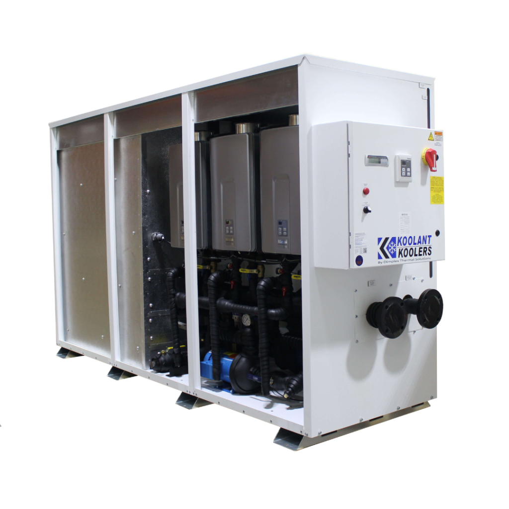 Koolant Koolers industrial heat and cool temperature control unit featuring integrated heater modules and circulation pump for precise thermal cycling available from Blackhawk Equipment