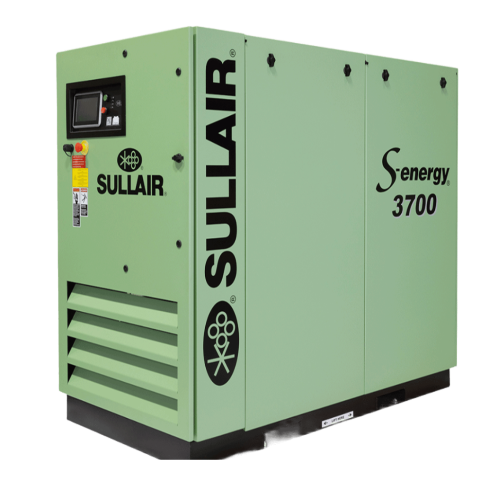 Sullair S-energy 3700 encapsulated rotary screw air compressor available from Blackhawk Equipment