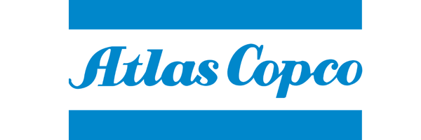 Atlas Copco industrial air and gas compressor technology logo