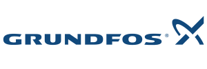 Grundfos industrial water pump and fluid handling system logo