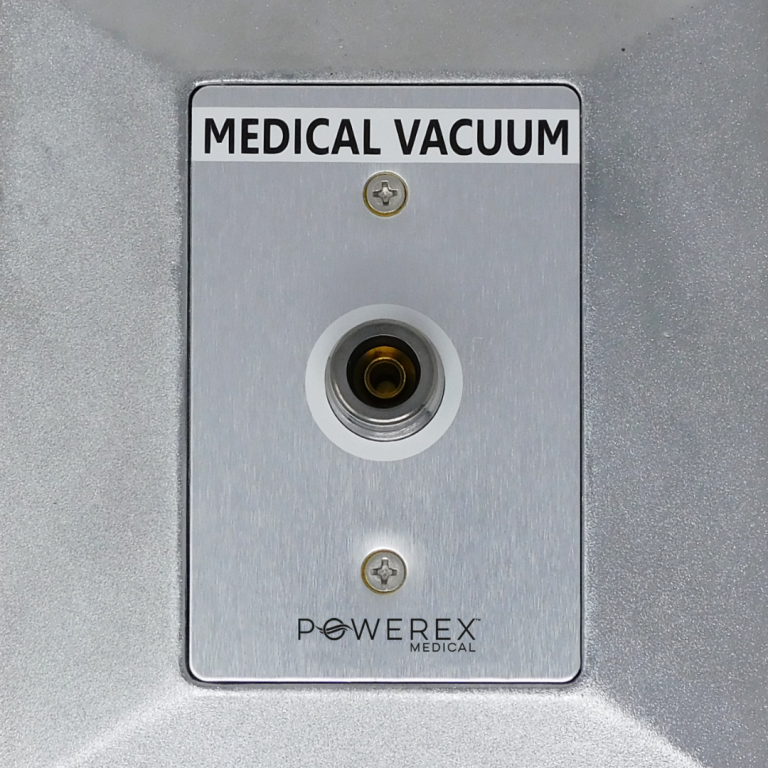 Powerex Medical Vacuum gas outlet terminal unit (wall-mounted) for hospital maintenance and replacement available from Blackhawk Equipment